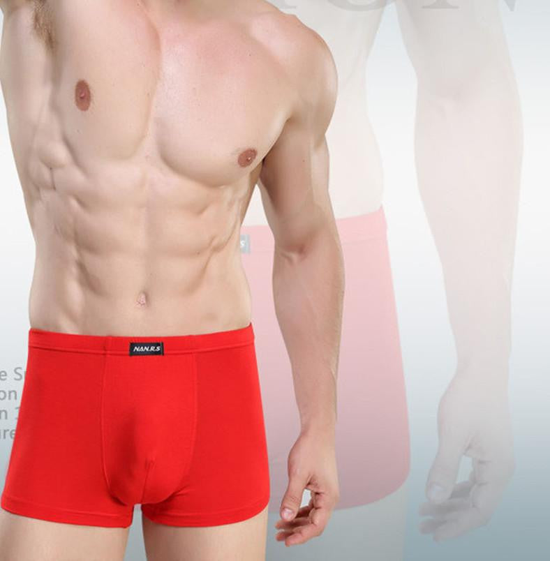 Soft breathable Bamboo fiber Men Underwear U convex corner men's modal Flower printed pants Boxers Shorts