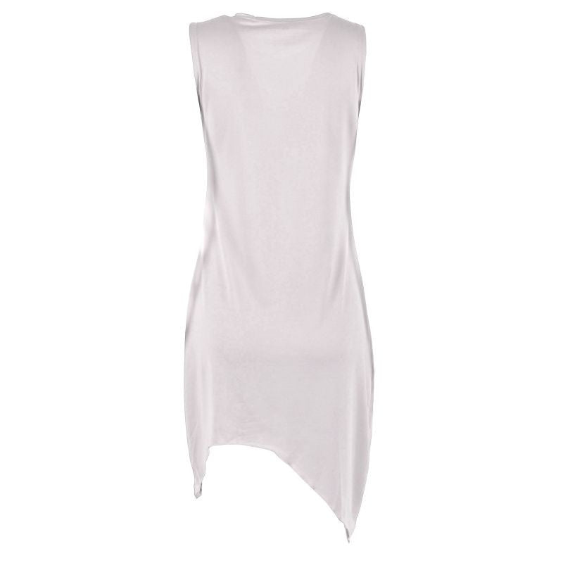 Plus Size Summer Vestido Women Casual Sleeveless Elegant Evening Party Dresses White Short Bandage Bodycon Dress LM58