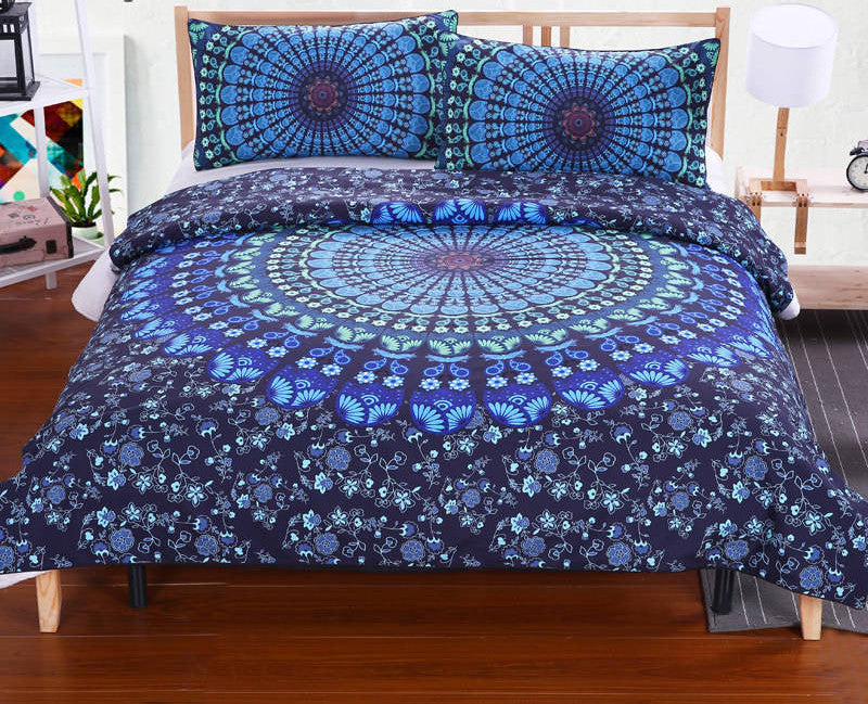 Online discount shop Australia - BeddingOutlet Boho Bedding Set Elephant Tree Black Printed Bohemia Duvet Cover Bedspread Twin Full Queen King Factory