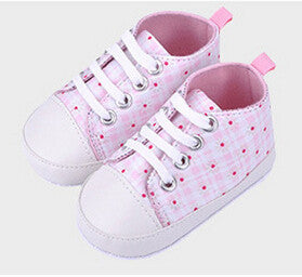 Online discount shop Australia - Baby shoes girls boys fashion rainbow canvas shoes soft prewalkers casual baby shoes