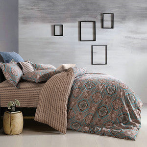 Online discount shop Australia - bohemian style sheets sets linens multicolor abstract flowers cotton bedspread Queen Double size quilt cover set bedding sets