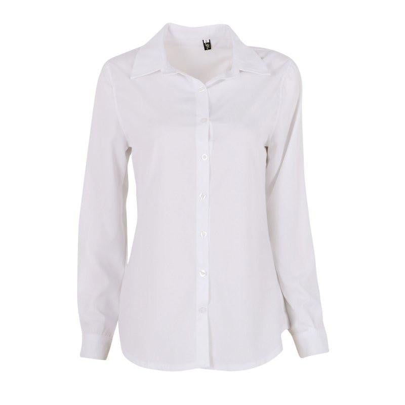 Women Candy Color Long Sleeve Lapel Shirt OL Button Down Slim Fit Blouse