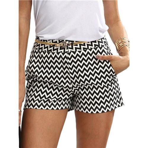 Woman Shorts Summer Mid Waist Button Fly Casual Pocket Cotton Straight Shorts