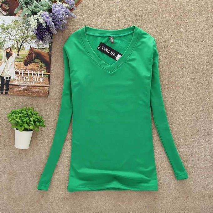 Women Blouse Plus Size Long Sleeve Blouses Shirts Fashion Woman Casual V-neck Clothing Tops