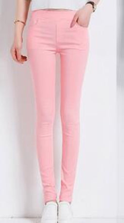 Women Pants Plus Candy Colored Skinny Leggings Stretch Pencil Pants Famale Summer Trousers