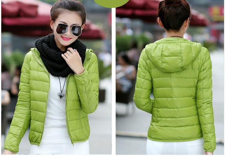 women jacket white duck down white ultra thin duck down jacket women for girl snow parka jacket