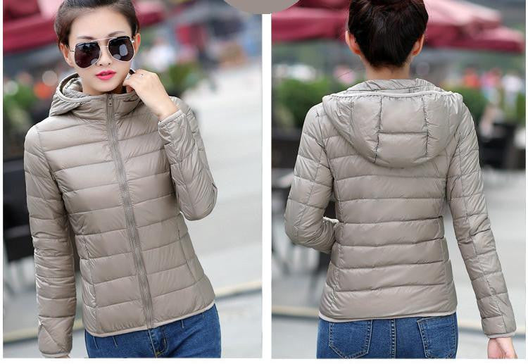 women jacket white duck down white ultra thin duck down jacket women for girl snow parka jacket