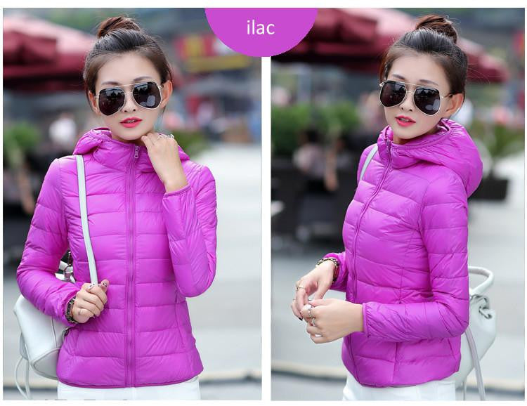 women jacket white duck down white ultra thin duck down jacket women for girl snow parka jacket