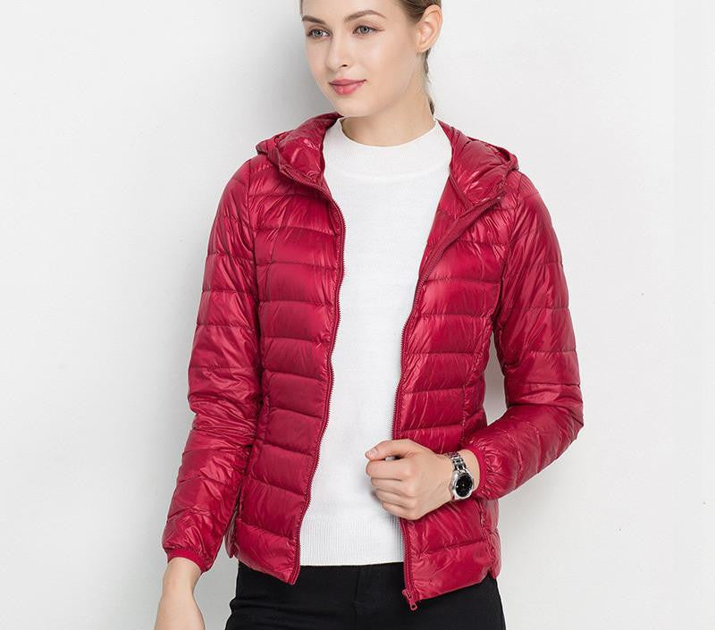 women jacket white duck down white ultra thin duck down jacket women for girl snow parka jacket