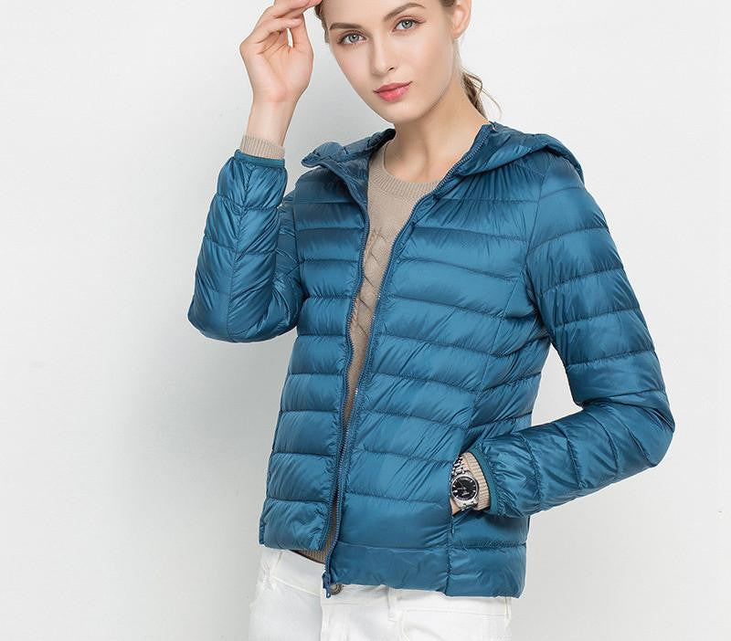 women jacket white duck down white ultra thin duck down jacket women for girl snow parka jacket