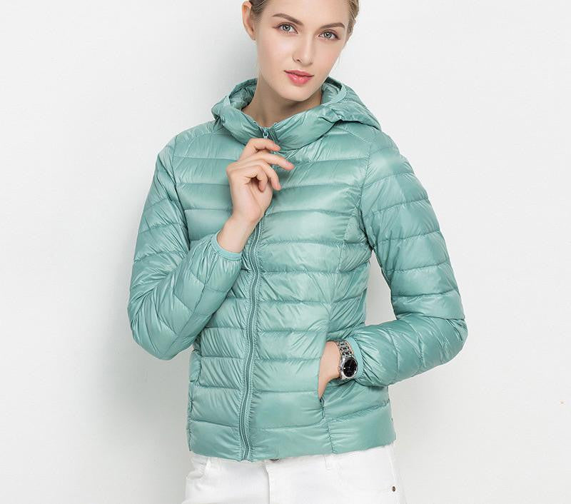 women jacket white duck down white ultra thin duck down jacket women for girl snow parka jacket