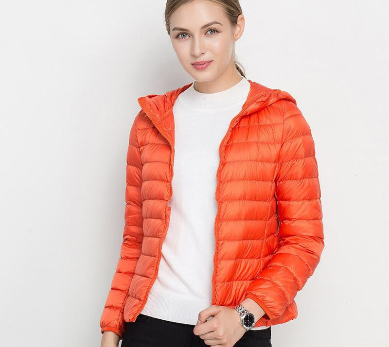 women jacket white duck down white ultra thin duck down jacket women for girl snow parka jacket