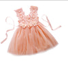 XMAS Baby Girls Party Lace Tulle Flower Gown Fancy Dridesmaid Dress Sundress Girls Dress