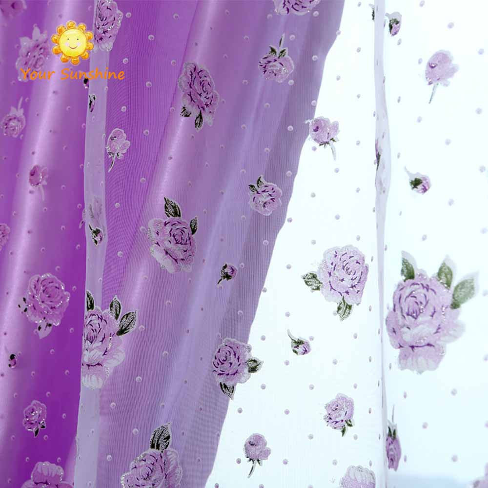 rose modern tulle for windows shade sheer curtains fabric for kitchen blinds living room the bedroom window treatments