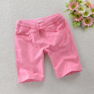 Online discount shop Australia - Linen Cotton Loose New Shorts Women Short Casual Female Clothing Ladies Shorts Candy Colors