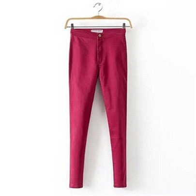 Online discount shop Australia - Fashion Jeans Women Pencil Pants High Waist Sexy Vintage Slim Elastic Skinny Denim Clothing Trousers Plus Size Five Colors K095