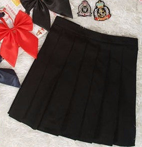 Preppy Style Japanese School Girl Plaid Pleated Skirt High Waist Short Tartan Skirts Saias