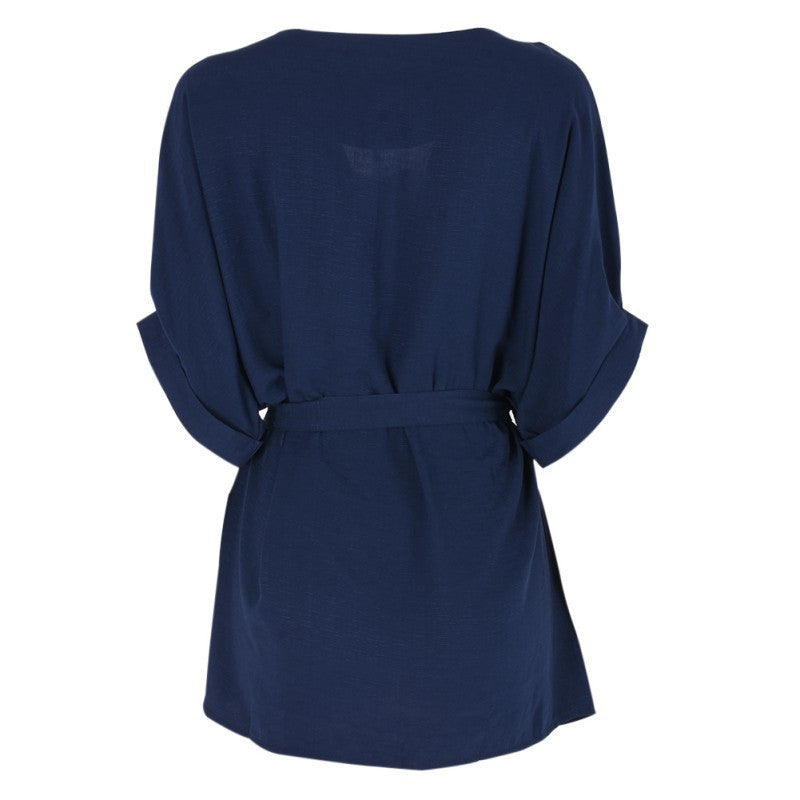 Ladies Blouse Women Cotton Linen Tunic Shirt V Neck Loose Blouse Female Tops Plus Size XL-5XL