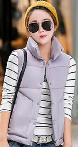 women vest outerwear coat vests colete women casual Solid jacket vest