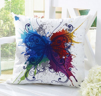 Online discount shop Australia - Decorative Throw Pillows Cushions without Insert Digital Printing Flower Fairy Bike Butterfly almofadas housse coussin