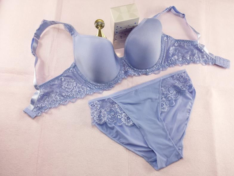 Plus Size Bra Set D E Cup 42E 40E Underwear For Large Size Women Brand Lace Intimates Ladies Bras and Panty Set