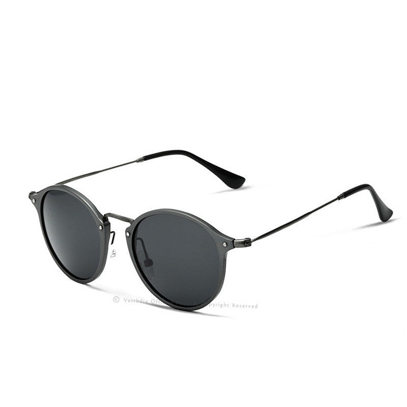 Online discount shop Australia - Fashion vintage Unisex Aviation Aluminum Round Polarized SunGlasses Men Women brand designer Sun glasses Eyewear 6358
