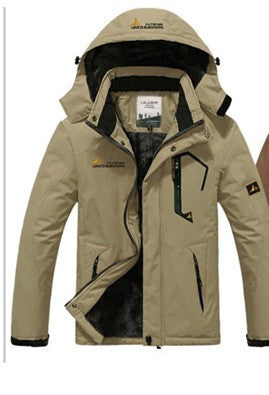 Online discount shop Australia - hot Brand jacket men Plus velvet warm wind parka hooded coat men XD016