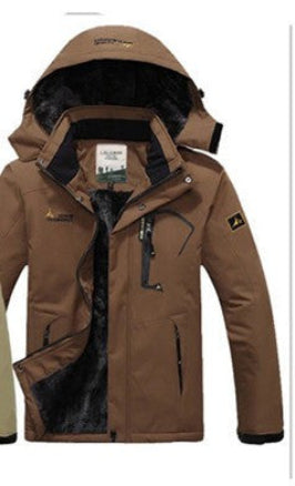 Online discount shop Australia - hot Brand jacket men Plus velvet warm wind parka hooded coat men XD016