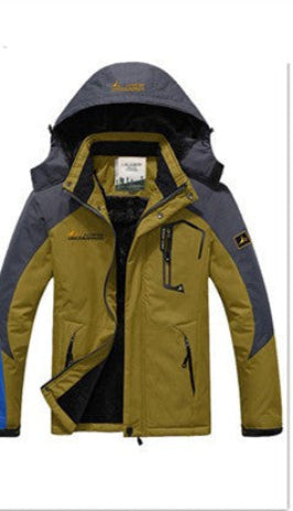 Online discount shop Australia - hot Brand jacket men Plus velvet warm wind parka hooded coat men XD016