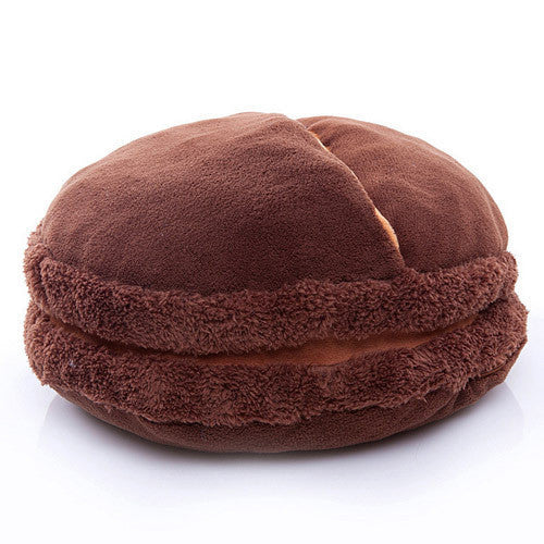 Online discount shop Australia - Creative Macaron Plush Foot Warmer Feet Warmer Slippers Sofa/Chair/Seat/Back Cushion Pillow for Office Decoration Home