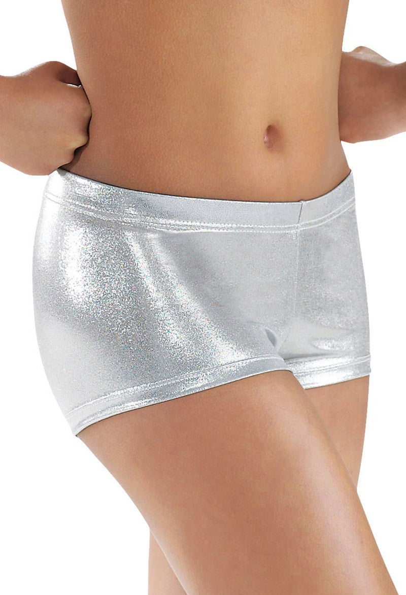 Online discount shop Australia - Low Waist Womens Nylon Stretch Metallic Dance Shorts Wet Look Gold Booty Dancer Shorts Spandex Lycra Boy Shorts Party Wear