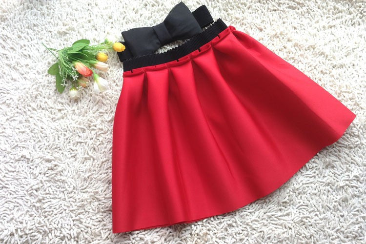 Online discount shop Australia - Neoprene new space cotton elastic force high waist skirts pleated skirt women tutu skirt casual