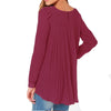 Women Oversized Casual Loose Chiffon Tops Long Sleeve Solid Shirts Ladies Blouses Plus Size