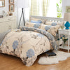 Online discount shop Australia - Elegant Floral Bedding Set Polyester Cotton Bed Linen Sets 4pcs Bedspreads Kids Twin Size Blue Duvet Cover Bed Sheet Set