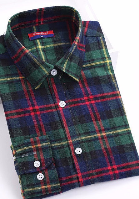 Online discount shop Australia - Flannel Plaid Shirt Women Tops Turn-down Collar Women Shirts Long Sleeve Plus Size Fashion Casual Blouse