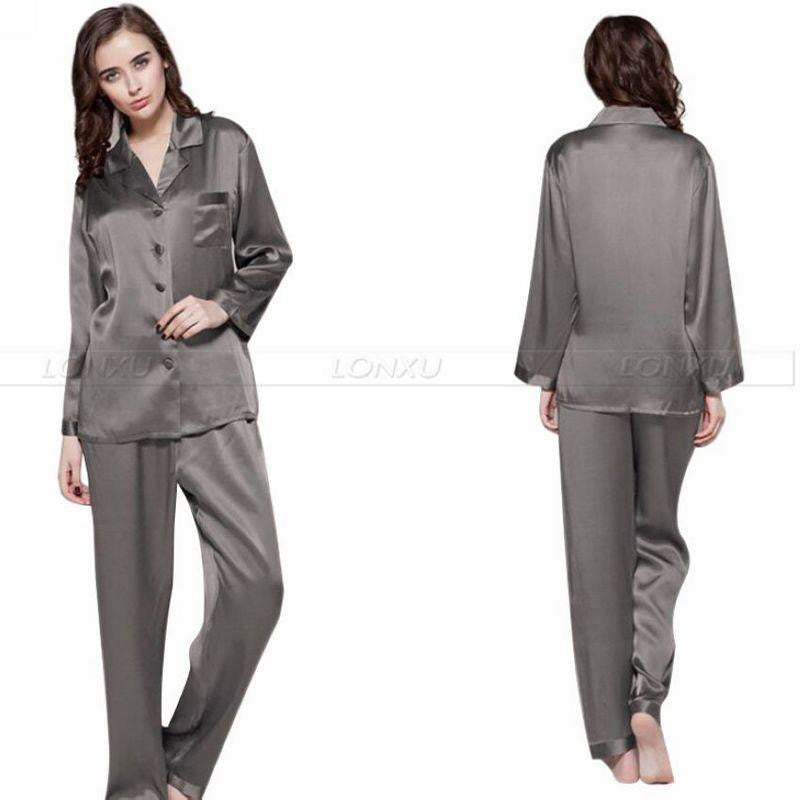 Womens Silk Satin Pajamas Set Pajama Set Sleepwear Loungewear