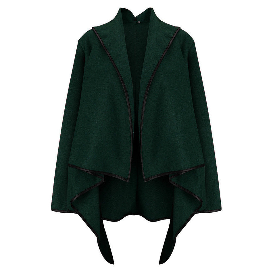 Online discount shop Australia - Irregular Fashion Jackets for Women's Basic Coats Female  Cardigan Cropped Coat Windbreaker DH483