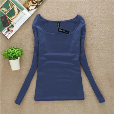 T Shirt Women Long Sleeve Tops Fashion T-shirts For Women Thermal Underwear Female T-shirt