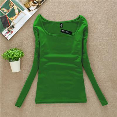 T Shirt Women Long Sleeve Tops Fashion T-shirts For Women Thermal Underwear Female T-shirt