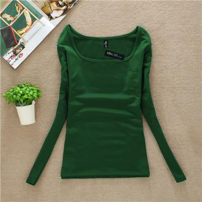 T Shirt Women Long Sleeve Tops Fashion T-shirts For Women Thermal Underwear Female T-shirt