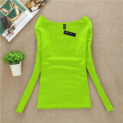 T Shirt Women Long Sleeve Tops Fashion T-shirts For Women Thermal Underwear Female T-shirt