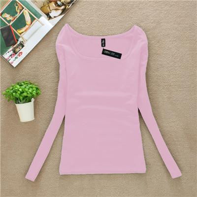 T Shirt Women Long Sleeve Tops Fashion T-shirts For Women Thermal Underwear Female T-shirt