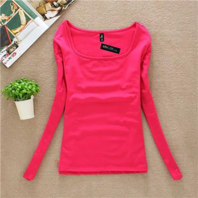 T Shirt Women Long Sleeve Tops Fashion T-shirts For Women Thermal Underwear Female T-shirt