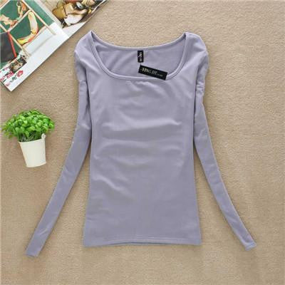 T Shirt Women Long Sleeve Tops Fashion T-shirts For Women Thermal Underwear Female T-shirt