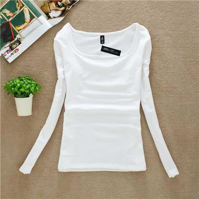 T Shirt Women Long Sleeve Tops Fashion T-shirts For Women Thermal Underwear Female T-shirt