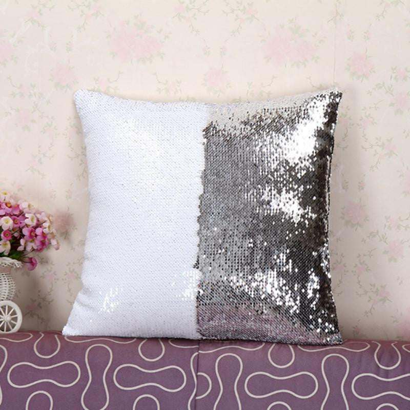 two tone sequins throw pillows and covers continental mermaid decorative pillow cushion case sofa car DIY case