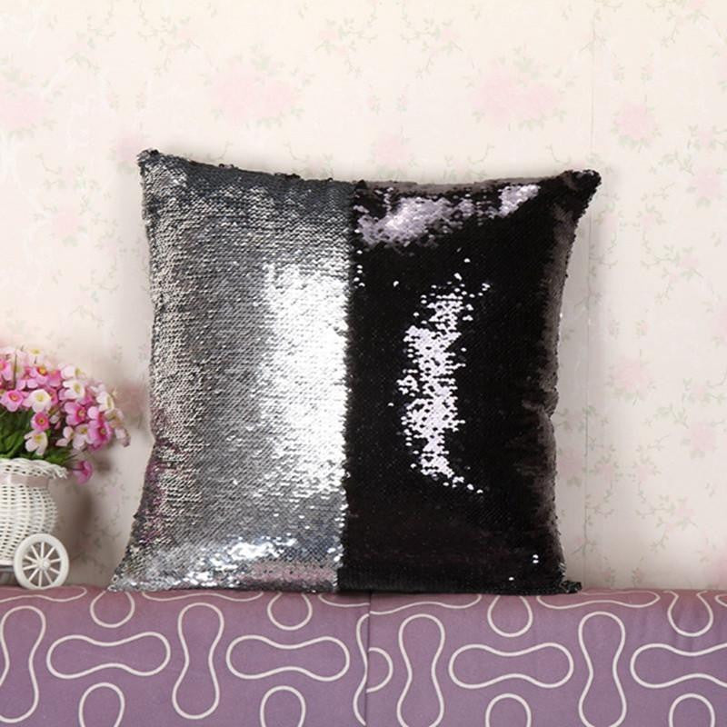 two tone sequins throw pillows and covers continental mermaid decorative pillow cushion case sofa car DIY case