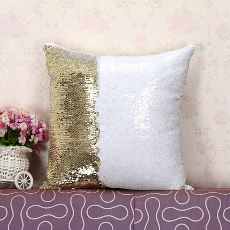 two tone sequins throw pillows and covers continental mermaid decorative pillow cushion case sofa car DIY case