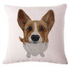 Online discount shop Australia - Cute Animals Pet Dog Pattern Cushion Cover For Sofa Home Decor Almofadas 45X45cm Decorative Throw Pillows Case IN STOCK