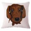 Online discount shop Australia - Cute Animals Pet Dog Pattern Cushion Cover For Sofa Home Decor Almofadas 45X45cm Decorative Throw Pillows Case IN STOCK